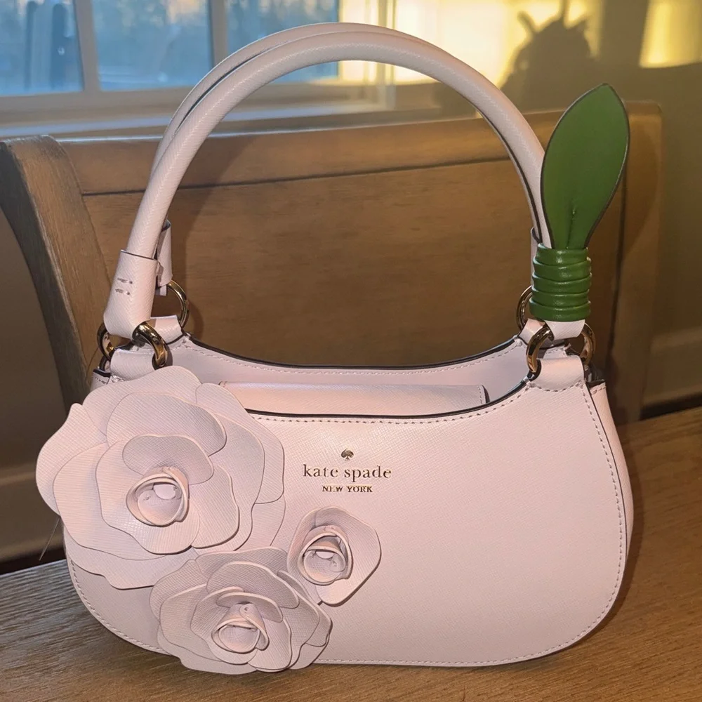 Kate Spade pale lavender flora Shoulder Bag - Picture 1 of 7